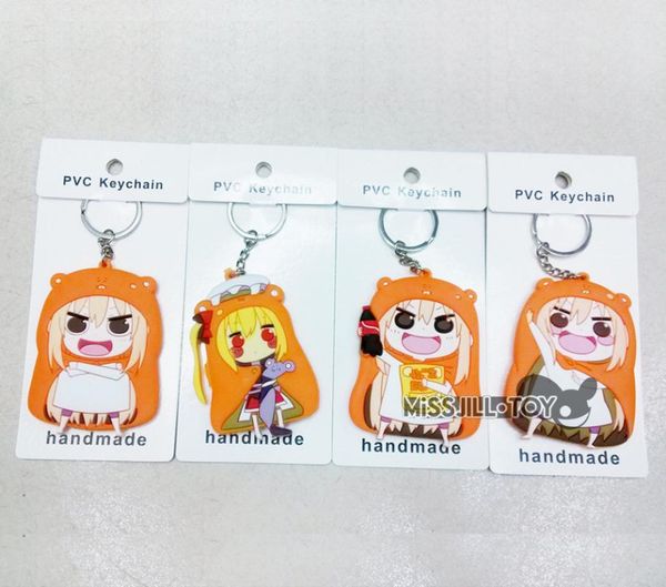 Keychains 5 -10pcs Himouto! Umaru-chan Fashion KeyChain Doma Umaru UMR Soft Figure Doll Toy Jewelry Pendant Keyring Key Holder For Gift