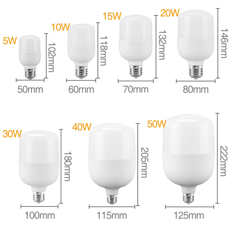 2PCS LED Lamp E27 No Flicker Light Bulb 40W 50W 220V Bomlillas LEDs Ampoule Blubs Lampada Table Lamps Spot Lights For Indoor Home Kitchen Lighting