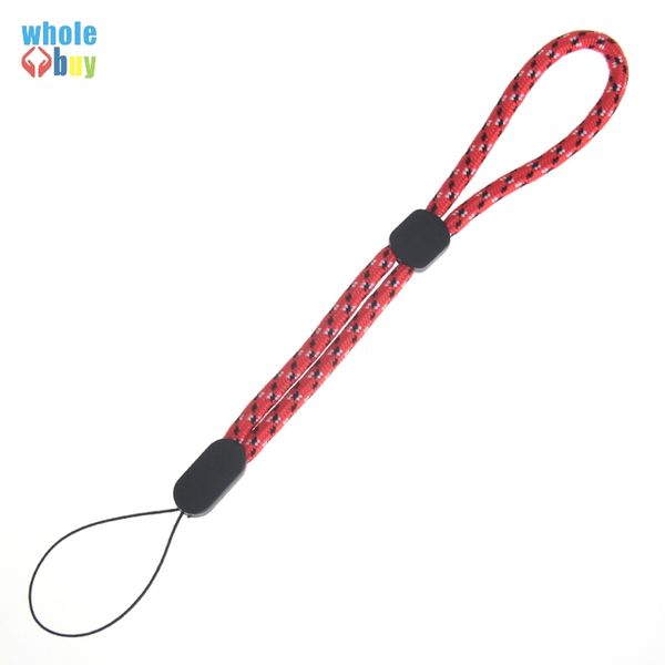 500pcs-lot High-grade Adjust Simple Fashion Mobile Phone Lanyard Men And Women General Short Wrist Rope Digital Camera Self Timer Lever Shor