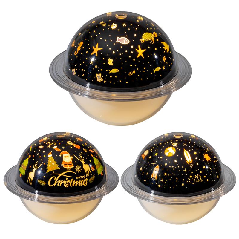 Humidifiers USB Mini Air Humidifier Creative Starry Sky Ocean Christmas Theme With Night Light For Children&#039;s Gifts Diffusers