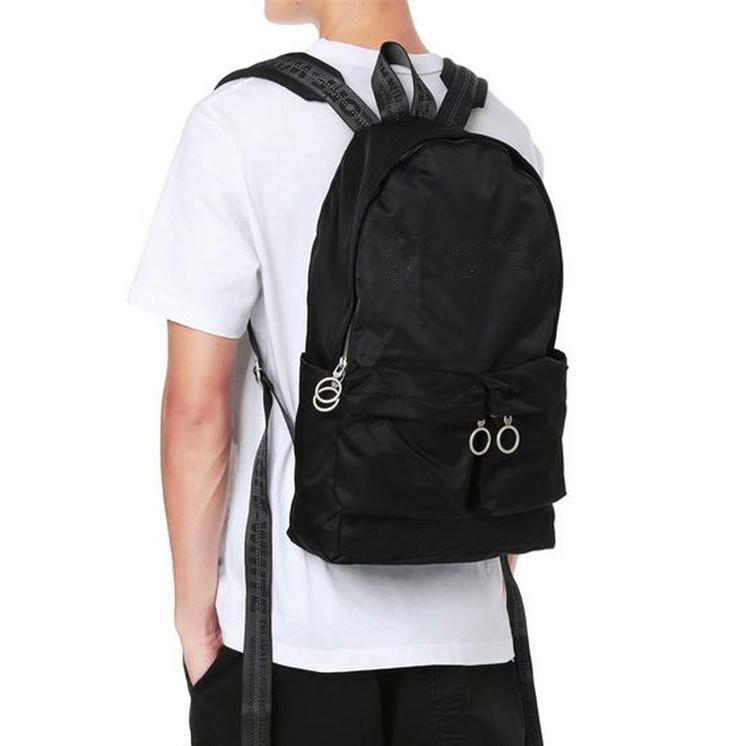 Men Designer bag Fashion brand Men Schoolbag backpack computer bag black Youth sports Canvas Backpacks Waterproof and wear resistant outdoor