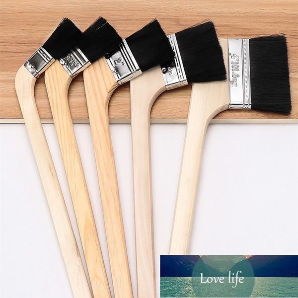 Wooden Paint Brushes Long handle elbow for wall painting BBQ Oil cleaning Dust removal Machine metal chips clear hand tool