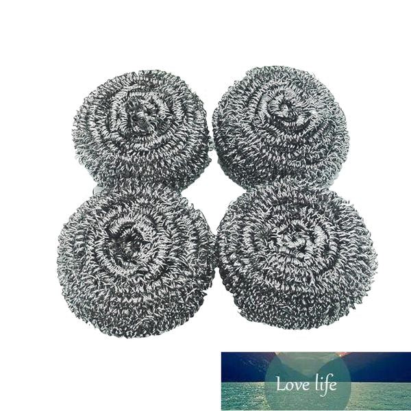4pcs Stainless Steel Kitchen Sponge For Washing Dishes Scrubbers Cleaning Kitchen Utensil Spiral Scourers Cleaner For Pan Bowl