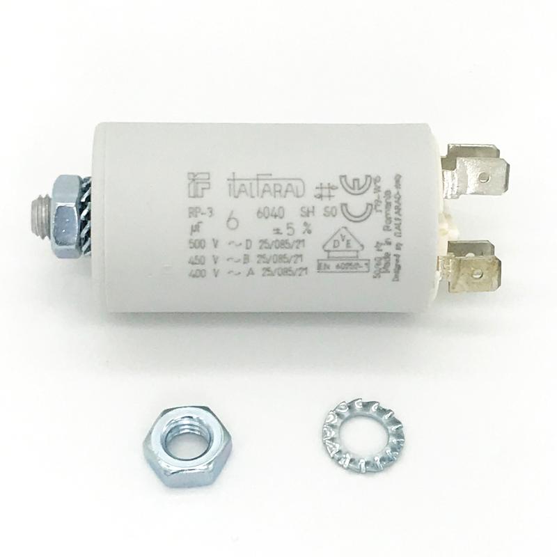 Smart Home Control ITALFARAD Film Capacitor CBB62 High Voltage 500V Spot RP-3-6UF Pins Cable Motor Starting Capacitance