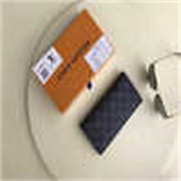 PURS Brand Designer Cases Luxury N62665 classic Key black grid wallet Holders LEATHER Compact Long Card Wallets Chain Wallet Pouches