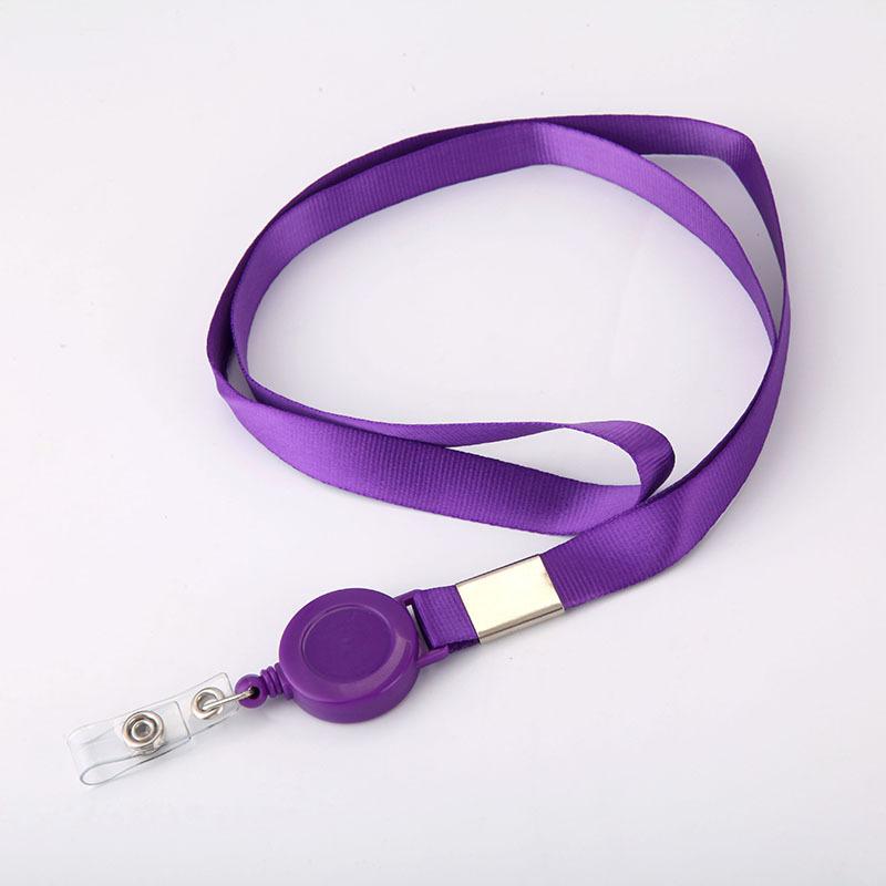 Card Holders Work Badge Lanyard ID Business Holder Neck Strap Retractable Reel Cover Case