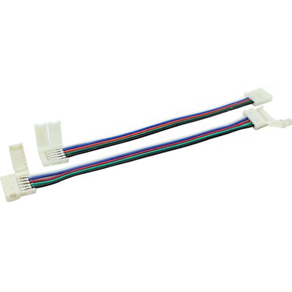 20pcs-lot LED Strip Connectors Lighting Accessories 5 pin 10mm - 5pin 12mm Free Welding Connector 5050 RGB RGBW RGBWW LEDs Strips Light