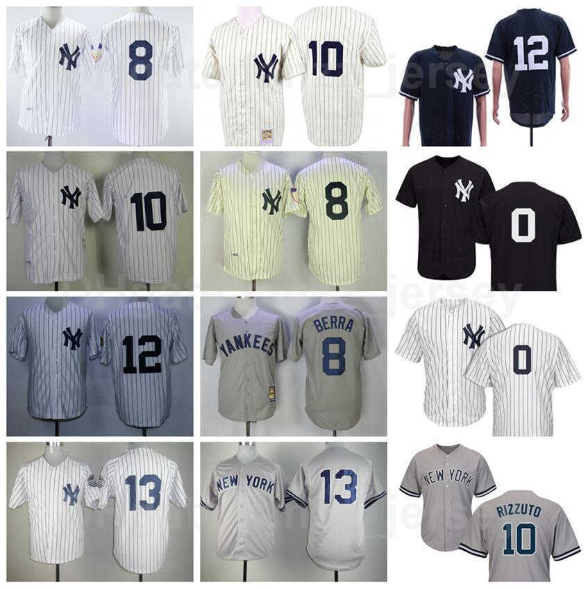 Vintage Baseball 0 Adam Ottavino Jersey Retro 1929 1939 1951 Retire 8 Yogi Berra 10 Phil Rizzuto 12 Wade Boggs 13 Alex Rodriguez Pinstripe White Nav