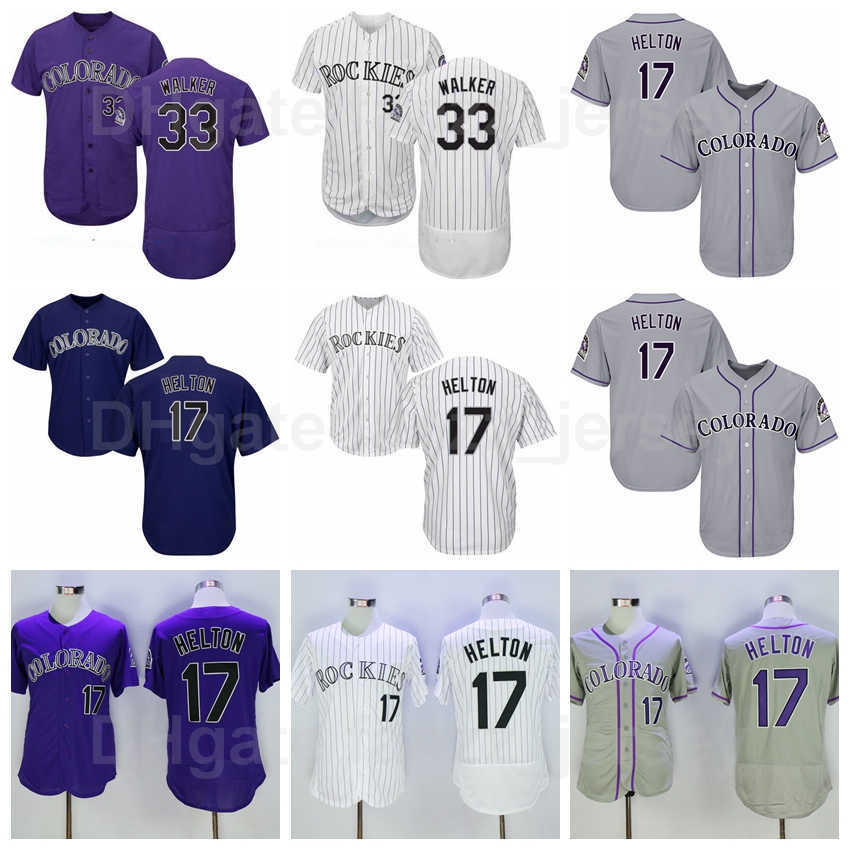 Retro Baseball 17 Todd Helton Jersey Vintage 33 Larry Walker 10 Dante Bichette 38 Ubaldo Jimenez 14 Andres Galarraga Retire Flexbase Cool Base Purpl