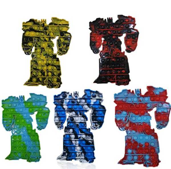 The latest party Supplies children&#039;s decompression toy Transformers Rat-killing Pioneer Bubble Music Optimus Prime finger decompression