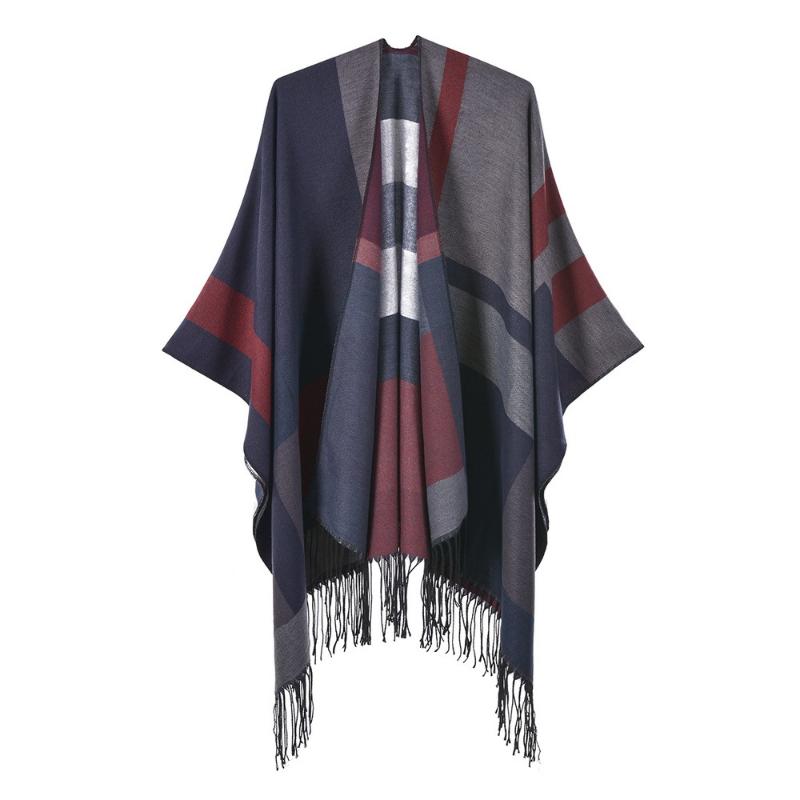 Scarves Cape Foulard Women&#39;s Soft Scarf Shawl Autumn Winter Warm Wrap With Tassels Jacquard Large Size Cashmere Blend Cloak