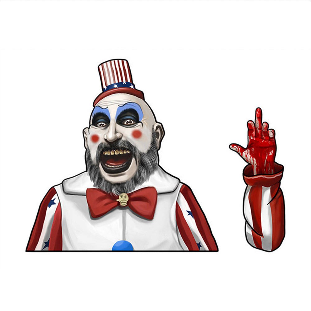 Universal Car Horrible Killer Series Stickers Nail Head Mask killers Electric Saw Sticker Graffiti Decals For Rear Windshield Wiper Vehicle Decorati