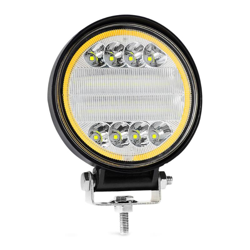 Car Headlights 2PCS LED Work Lights Off-road 27W Light Spot Round For Truck SUV Fog Driving Lamps Inspection