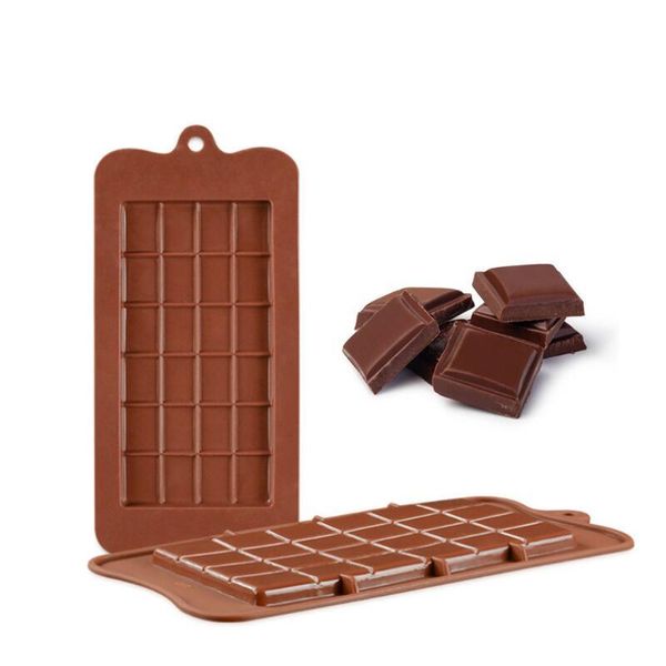 100pcs 24 Grid Square Chocolate Mold Mould silicone dessert block Bar Ice Silicone Cake Candy Sugar Baker