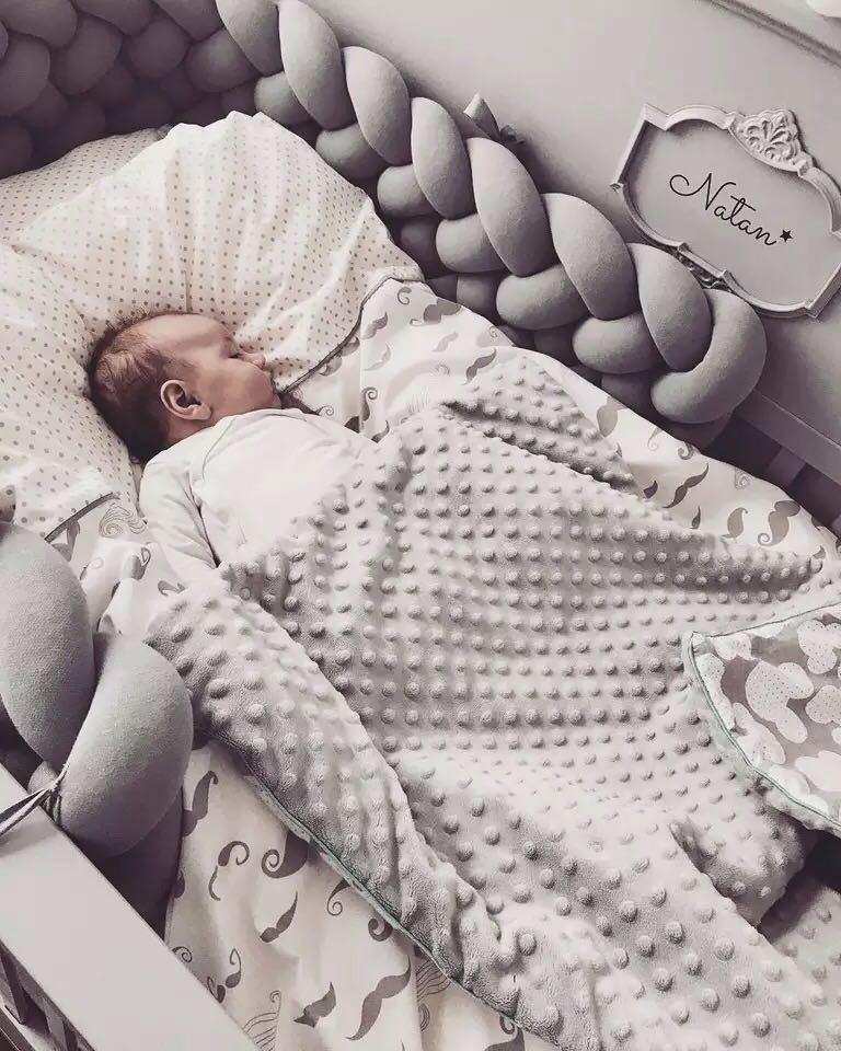Bedding Sets 4.5M-5M Cot Bumper Baby Cribs For The Bumpers Crib Bed Room Decor Braid Protective