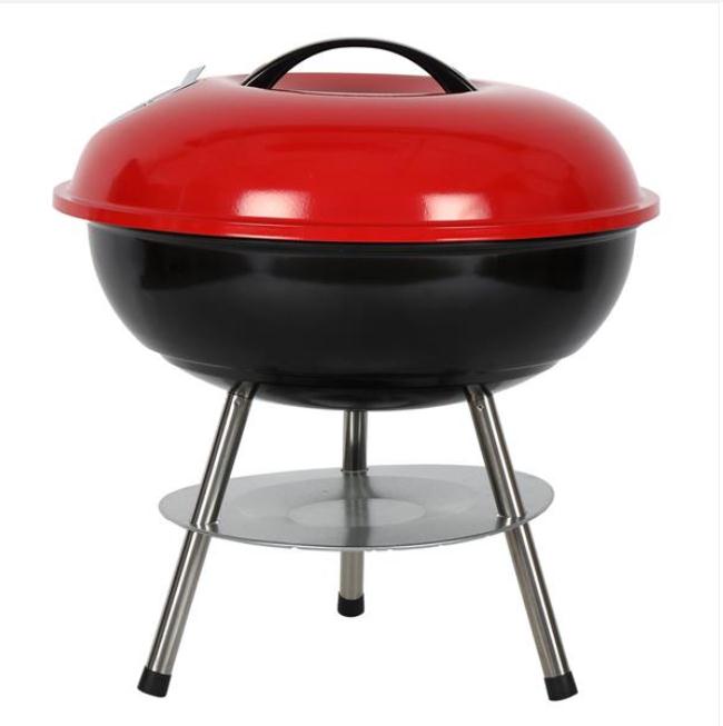 Kitchen Dining & Bar Barbecue Portable folding chalcoal Stainless Steel Grill Wild camping easy carry outdoor picnic garden 14-inch charcoal grill