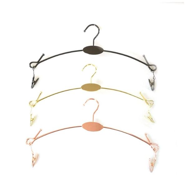 2022 new Metal Lingerie Hanger With Clip Bra Hanger and Underwear Briefs Underpant Display Hangers