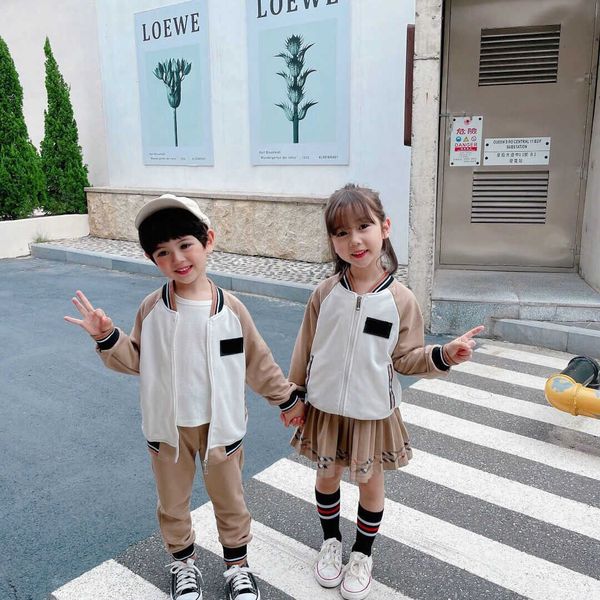 Sets Designer Kids Jackets Clothing + Skirts - Pants Sets Childrens Autumn Tracksuit Girls Clothing Set Boys Sports Size 110-150