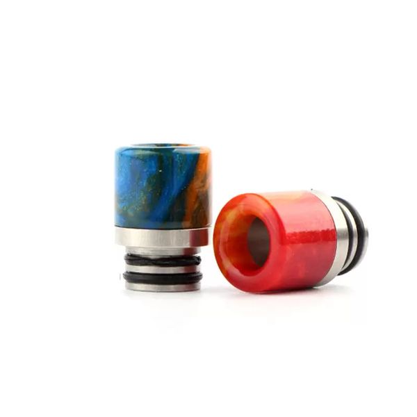 2022 new Tip Rainbow Honeycomb Resin Mouthpiece for 510 Thread Tanks Wide Bore Drippers TFV8 Baby Ego Aio Melo 2 3 Fedex Fast