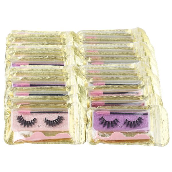 Eye Lashes Natural Long Faux Mink Eyelashes Make Up Tools Fluffy Eyelash Extension Beauty Tool In Bulk