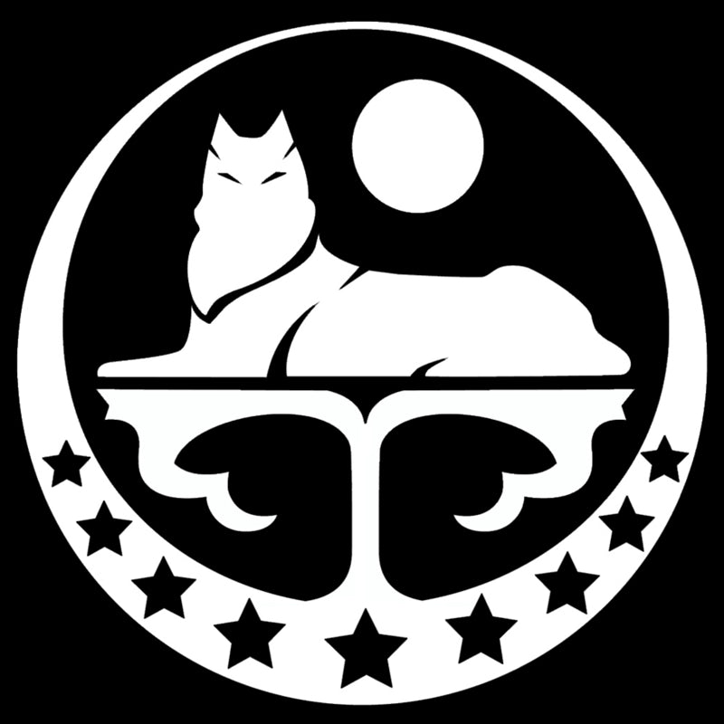 Chechen Wolf Pattern Sticker High Quality Car Window Decoration Personality Waterproof Decal Black-white, 15cm*15cm