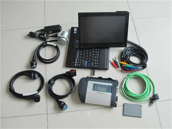 SD Connect C4 HDDSSD com V2023.09 Software HHT Das Xentry X220T Utilizou o computador laptop 8G para Mercedes Star Diagnóstico Ferramenta