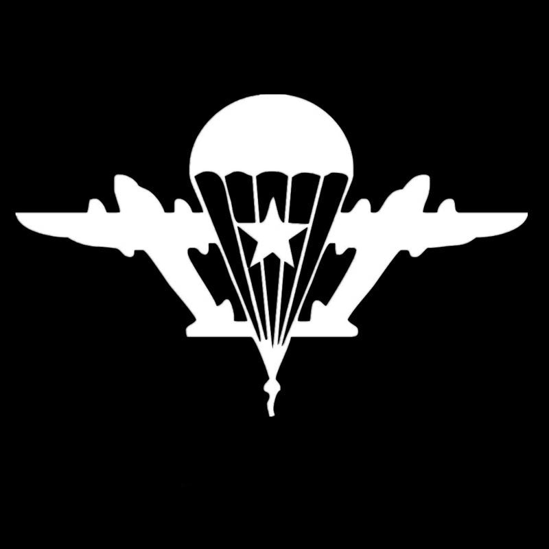 13X8.2CM Fashion Russian Paratroopers Vinyl Decals Car Window Sticker Black Car-styling