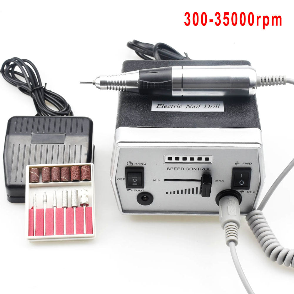 Nail Files 300-35000RPM Electric Drill Manicure Machine Set for Pedicure Fingernail File Equipment Tools SE6K