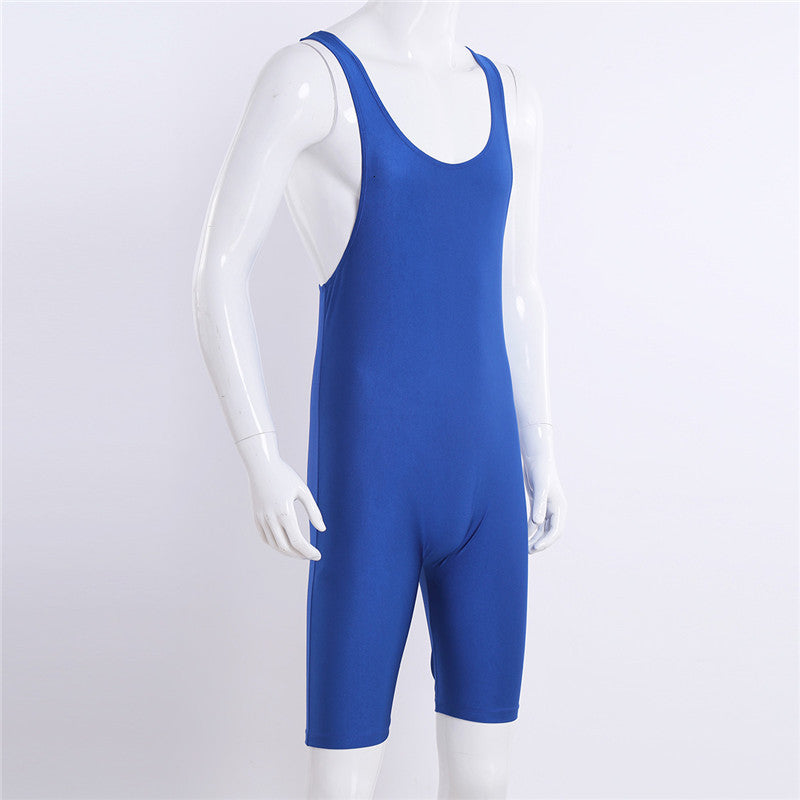 Underpants Fashion-MSemis Mens Bodysuit Lingerie One-piece Sleeveless Modified Thong Leotard Wrestling Singlet Men Tights Boxer Un