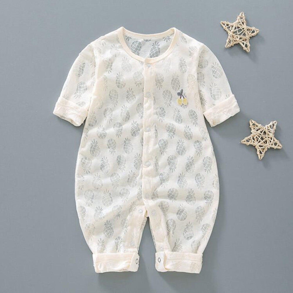 Summer Baby Girls New Rompers Designer Kids Fashion O-neck Short Sleeve Jumpsuits Infant Girls Cotton Romper Boy Clothing