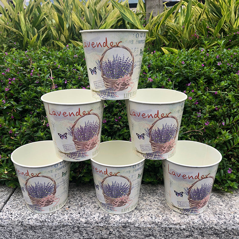 D10.5xH10CM Pot Lavender Round Tub Wedding Bucket Table Centerpiece for Events Iron Planter Party Decoration