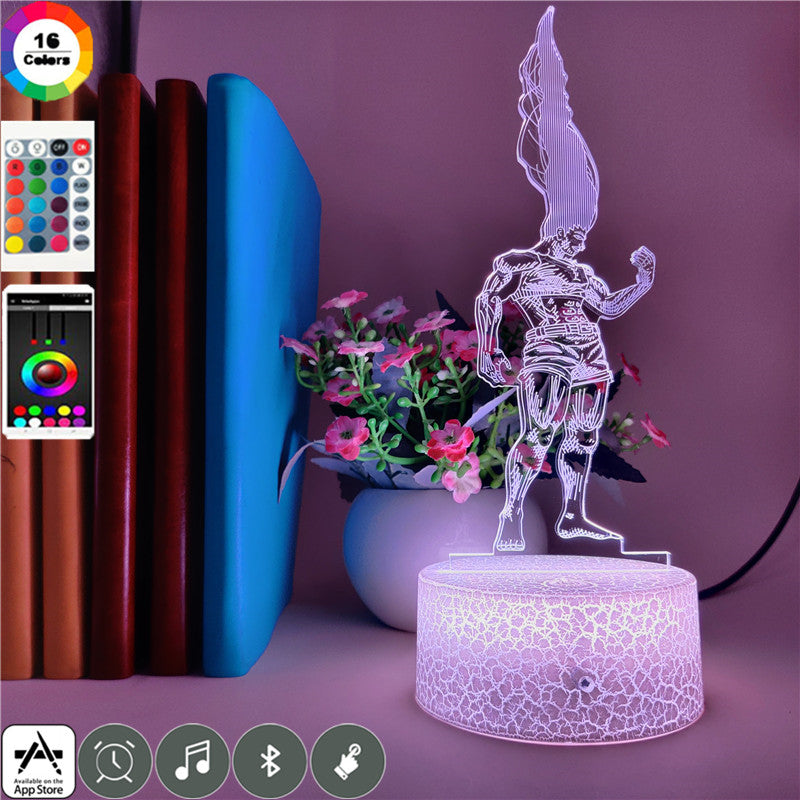 Bedroom Night Light 3D LED Nightlight Touch Switch Hunter X Gon Freecss Figure Desk Lamp Decoration Manga Gift for Kids Friends