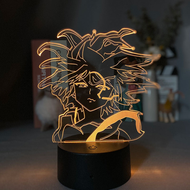 Anime Infant Nightlight Projector 3D LED Night Light Touch Sensor Hunter X Killua Figure Table Lamp Bluetooth Control Atmosphere Fans Gift