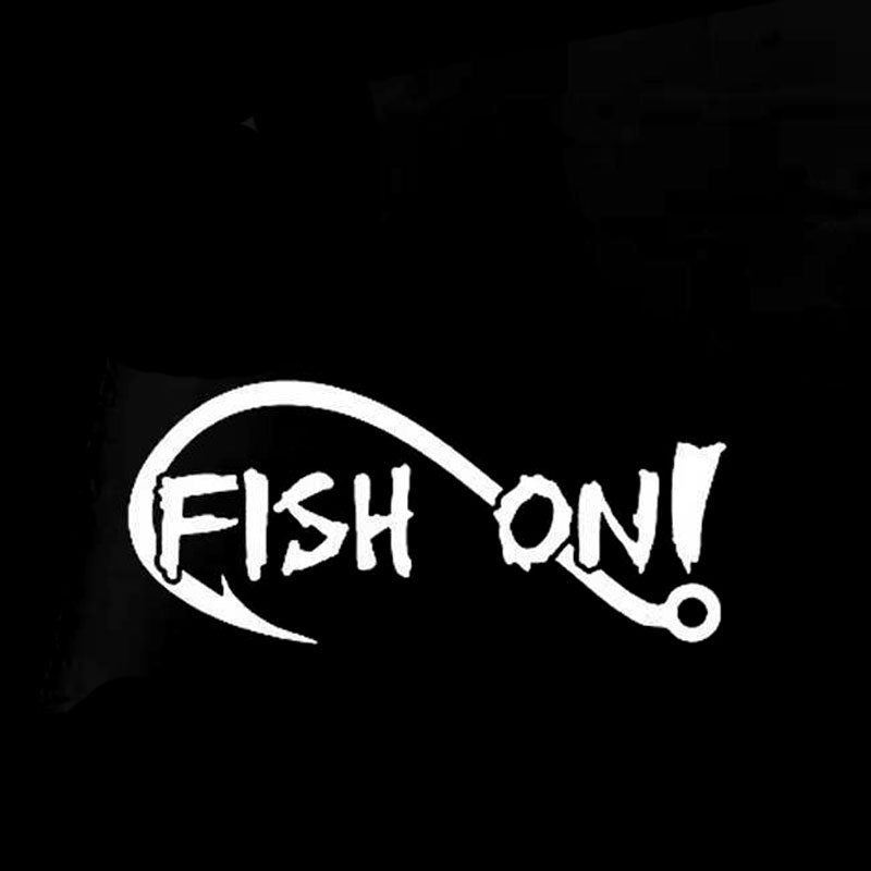 15.2CM*6.8CM Bass Fishing Fish Decal Sticker For Car Van Boa Rod Super Cool Car Styling Decal Black