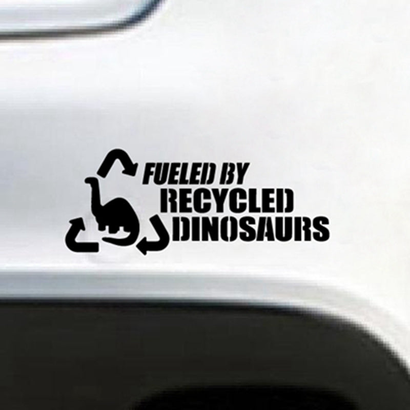 Off Road Art Decor Car Decals Die Cut Vinyl Sticker - Fueled By Recycled Dinosaurs Removable Decals Car Window Decor