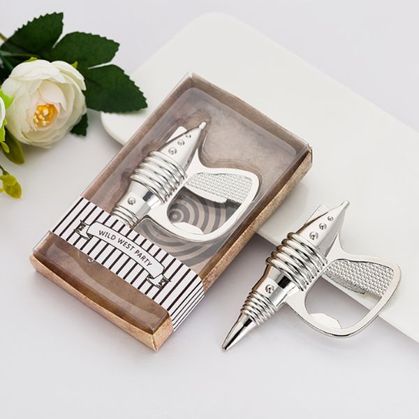 Vintage pistol shape beer bottle opener For Wedding Party gift favors Return gifts with retail box