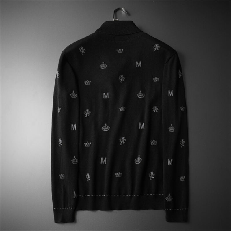 hoodie Fall Leisure classic wool knitwear pull homme winter warm cashmere sweater men turtleneck sweaters slim fit pullover