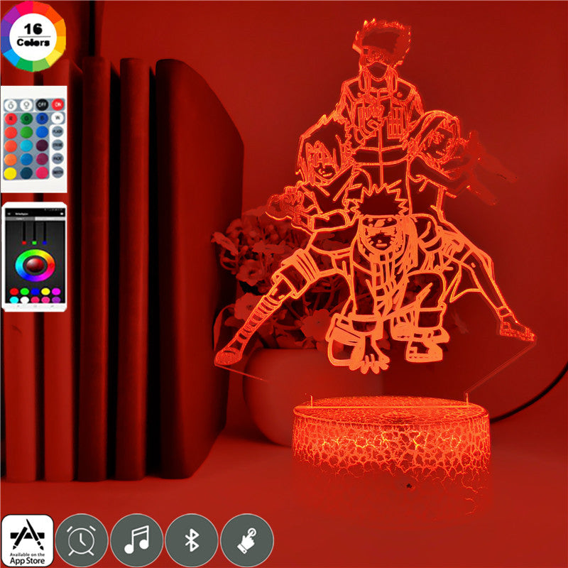 3D Light Japanese Anime Figure LED Nightlight Gift for Kids Child Bedroom Decoration Color Changing Desk Lamp