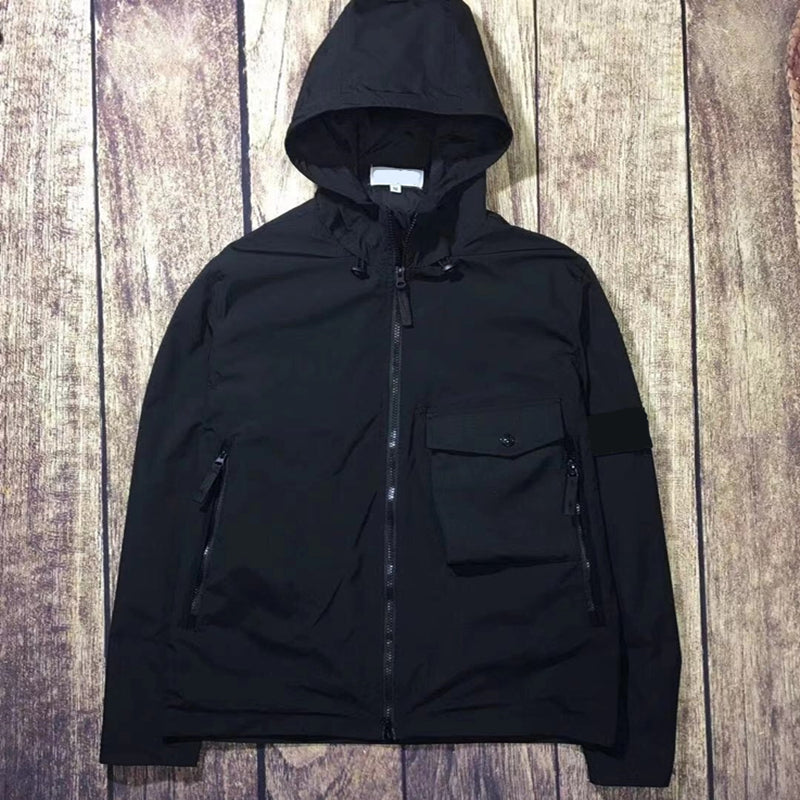 2021ss spring summer casual men&#039;s jacket fashion Multi Pocket windbreaker function zipper coat Hoodie outdoors