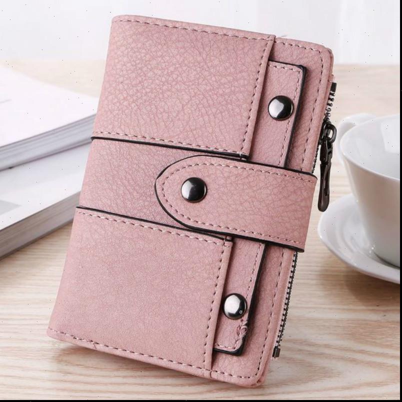 Women Wallet Simple Retro Rivets Short Coin Purse Card Holders Handbag for Girls Small Ladies Bolsa Feminina