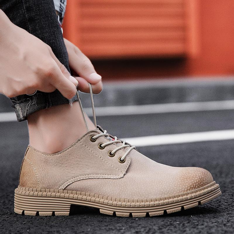 Dress Shoes Sapatos De Mens Outdoor Cowboy Soulier Youth Casual Leather For Moccasins Loafers Boots Para Masculino Zapatos Sapatenis Autumn