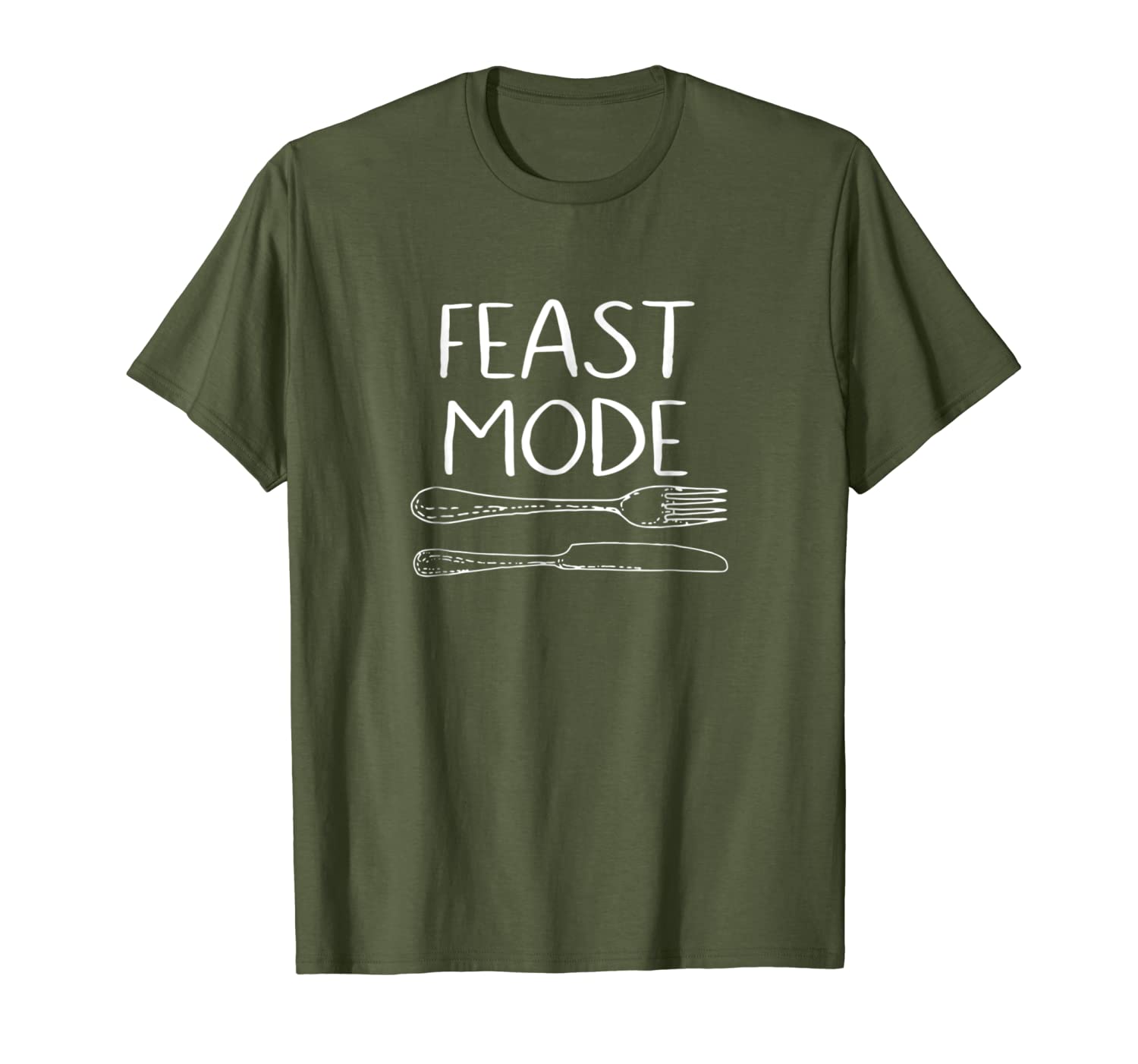 Thanksgiving Feast Mode Fork And Knife Utensil T-shirt