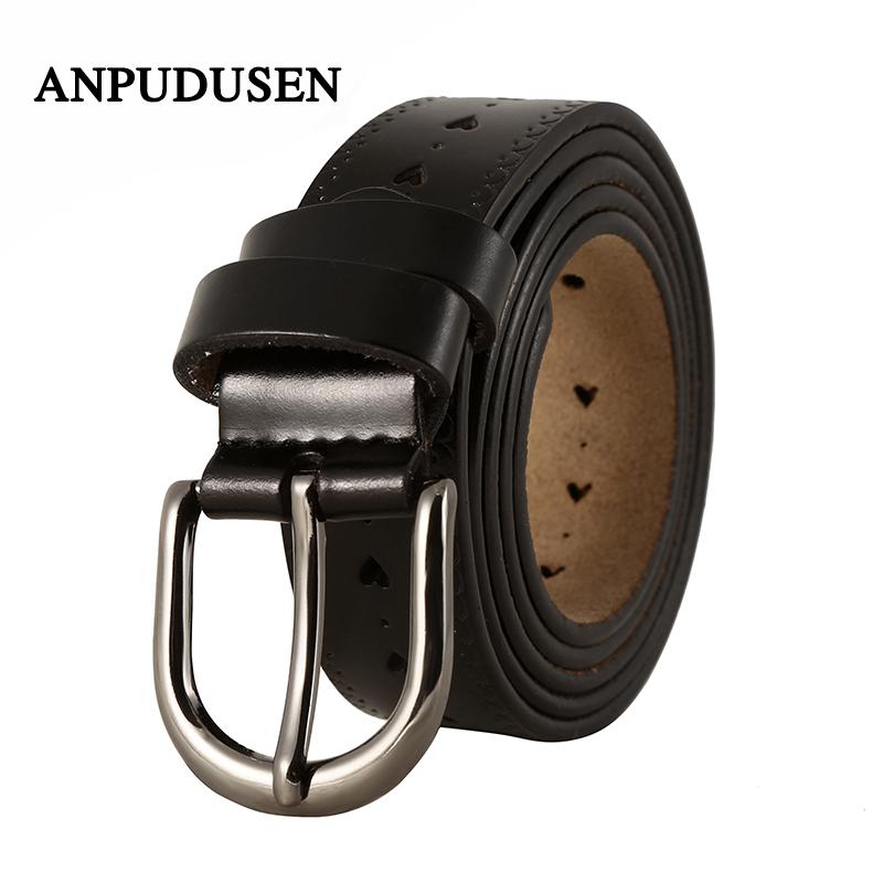 Belts Women&#039;s Belt Genuine Leather Ladies Novel Strap Fashion High Quality Beauty Female For Jeans
