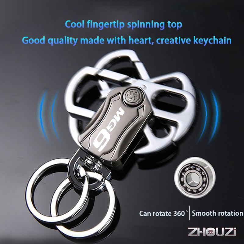 Keychains DIY Multifunction Car Keychain Key Chain Ring Beer Opener Spinner For MG MG6 Hatchback Saloon Accessories
