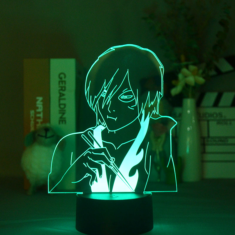 Kids 3D Night Light Bluetooth Base Desk Lamps Avatar The Last Airbender Zuko Figure Nightlight Children&#039;s Gift Party Home Hotel Decoration