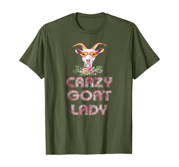funny goat lady t shirt crazy farmer tee gift retro vintage
