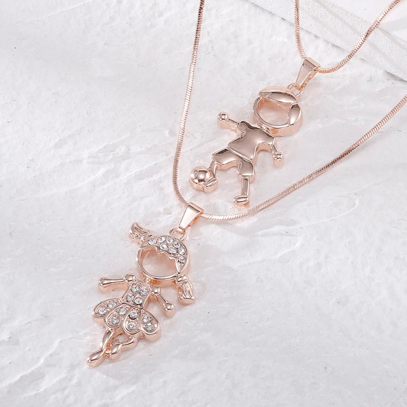 Chokers Double Layer Gold Plate Cubic Zirconia Boy Girls Couples Necklace Gift For Women Choker Party Wedding School Fashion Jewelry