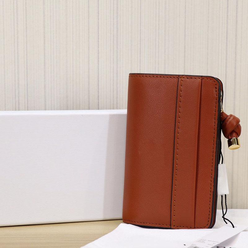 Wallets Women Wallet Genuine Leather Black Brown Gray Long Money Purse With Color Box Card Holders