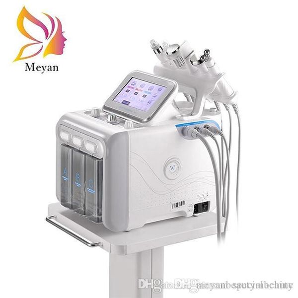 6 In 1H2O2 Hydrogen Small Bubble Microdermabrasion Facial Spa Oxygen Peel Hydro Skin Tightening Face Lift Beauty Machine