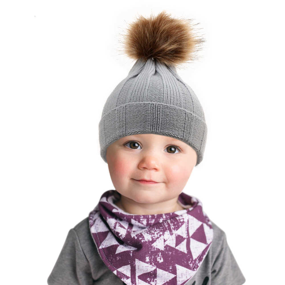 2021 fashion baby hat Sh663 warm big vertical bar knitting wool